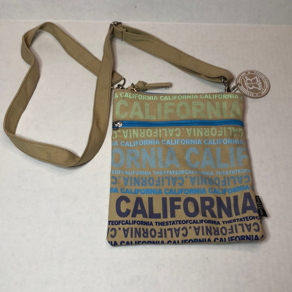 Robin Ruth California Canvas Crossbody Purse Travel Bag